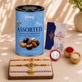 Rakhi with Chocolate for Brother – Om Design Food Shape Gift Combo