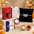 Mor Rakhi for Brother with Chocolate Magic 32gm, Roli Chawal & Card, Pack of 5