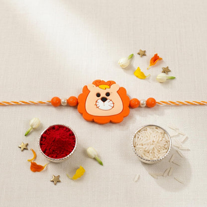 Bunny Rakhi for Brother with Butter Scotch 96gm, Roli Tikka & Card | Pack of 6