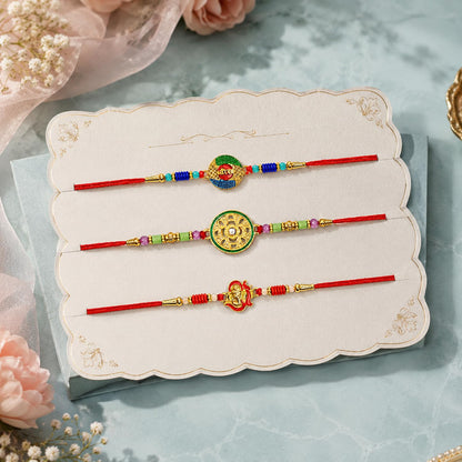 Rakhi for Brother with Chocolate Magic 96gm - Rakshabandhan Gift Set, Pack of 7