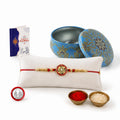 Golden Swastik Multicolor Rakhi for Brother & Bhaiya | Pack of 5