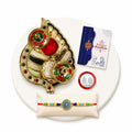 Evil Eye Multicolor Rakhi for Brother & Bhaiya with Leaf Shape Pooja | Pack of 5