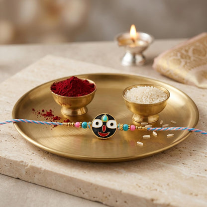 Lord Jagannath Multicolor Rakhi for Brother & Bhaiya with Art Design | Pack of 5