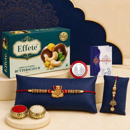 Rakhi for Brother with Butter Scotch 32gm - Raksha Bandhan Gift Set, Pack of 6