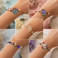 Handcrafted Beautiful Rakhi for Brother with Roli Tikka & Card, Pack of 8