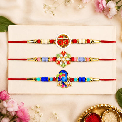 Veera Rakhi for Brother with Chocolate 96gm - Raksha Bandhan Gift Set, Pack of 7