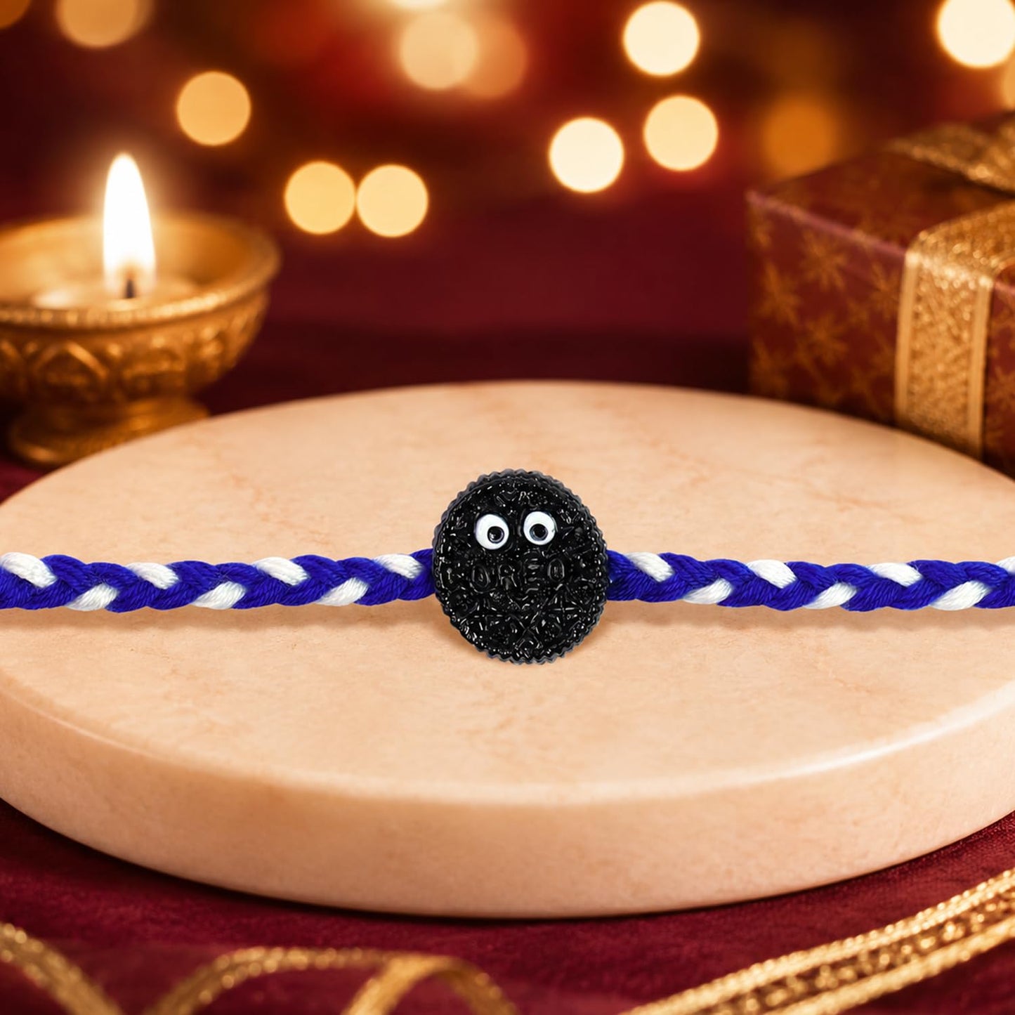 Kiwi Rakhi for Brother with Biscuit 60gm - Raksha Bandhan Gift Set, Pack of 7
