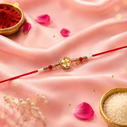 Swastika, Floral Multicolor Rakhi for Brother & Bhaiya | Pack of 6