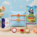 Strawberry Rakhi for Brother with Biscuit 60gm - Raksha Bandhan Gift, Pack of 6