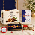 Shri Ram Rakhi Combo Raksha Bandhan Gift Pack of 5 with Choco Almonds