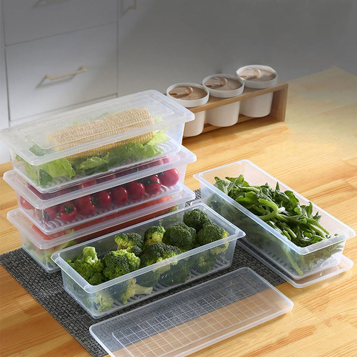 2628 Food Storage Container with Removable Drain Plate and Lid, 1500 ml (Pack of 1 Pc)