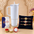 Designer Elegant Multicolor Ganesha & Flower Rakhi Combo for Brother | Pack of 7