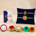 Golden Feather, Deity Multicolor Rakhi for Brother & Bhaiya | Pack of 6