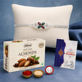 Rakhi for Brother with Chocolate Almonds 32gm - Rakshabandhan Gift Set, Pack of 5