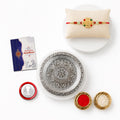 Om Multicolor Rakhi for Brother & Bhaiya with Silver Color Pooja | Pack of 5