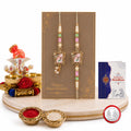 Designer Handcrafted Multicolor Lumba Rakhi Combo for Brother Bhaiya | Pack of 5