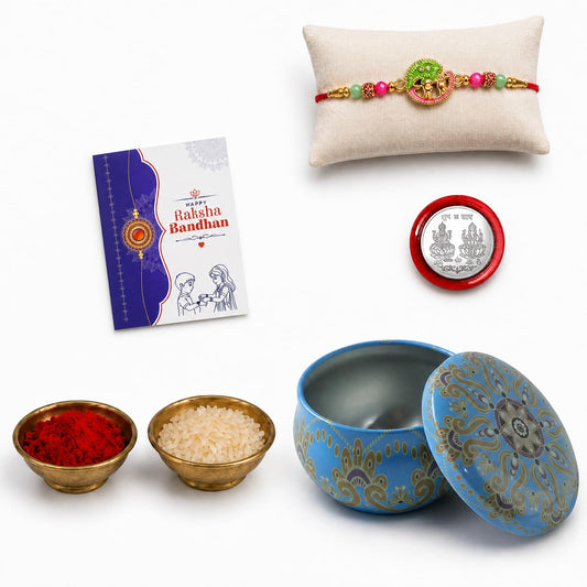 Krishna Bansuri Multicolor Rakhi for Brother & Bhaiya | Pack of 5