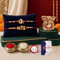 OM Damru Multicolor Rakhi for Brother & Bhaiya with Ganesh Idol | Pack of 6