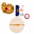 OM Damru Multicolor Rakhi for Brother & Bhaiya with Art Design Pooja | Pack of 5
