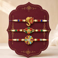 Rakhi for Brother with Chocolate Beats 32gm - Rakshabandhan Gift Set, Pack of 7