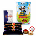 Rakhi for Brother & Bhaiya with Biscuit 60gm - Raksha Bandhan Gift Set, Pack of 7