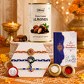 Sibling Celebration Rakhi for Brother with Chocolate Almonds 96gm, Pack of 7
