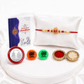 Rakhi Set for Brother (Set of 1) – Om with Damru Rakhi Combo with Roli Chawal
