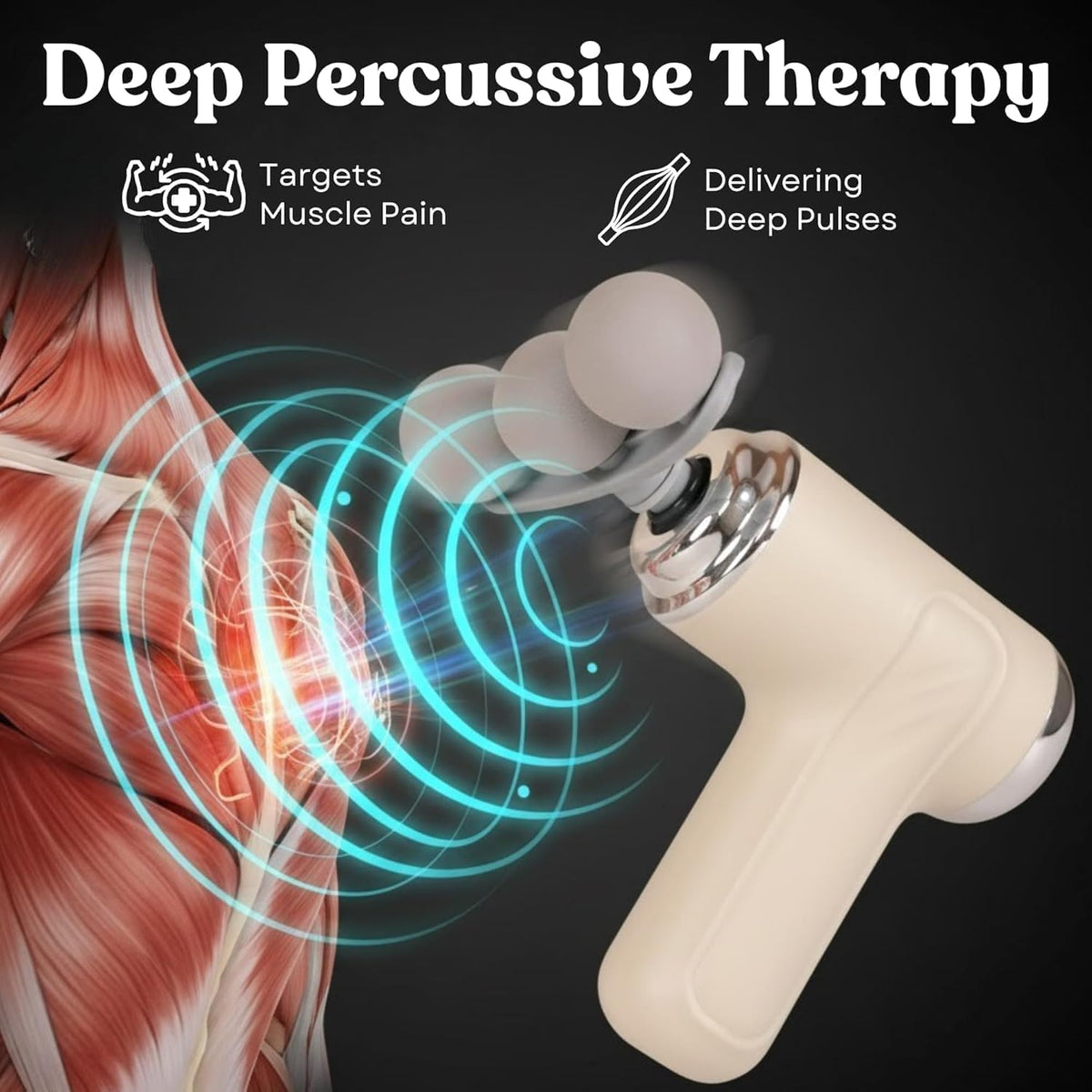 9-in-1 Massager Gun with Interchangeable Heads for Relaxation