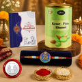 Khatu Baba Rakhi for Brother with Kesar-Pista Almond 96gm, Coin & Card, Pack of 5