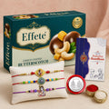 Krishna Rakhi Gift Combo with Chocolates & Puja Essentials Pack of 7