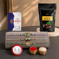 Designer Elegant Multicolor Rakhi for Brother with Choco Magic Pouch, Pack of 7