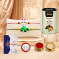 Kids Rakhi for Brother with Butter Scotch 96gm, Roli Tikka & Card, Pack of 6