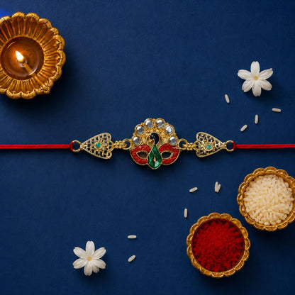 Kids Rakhi for Brother with Strawberry Biscuit 60gm, Coin & Card | Pack of 6