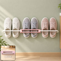 Wall Mounted Folding Slipper Stand with Adhesive Mount for Shoe Storage (1 Pc)