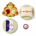 OM Multicolor Rakhi for Brother & Bhaiya with Shri Ganesh Pooja Thali | Pack of 5