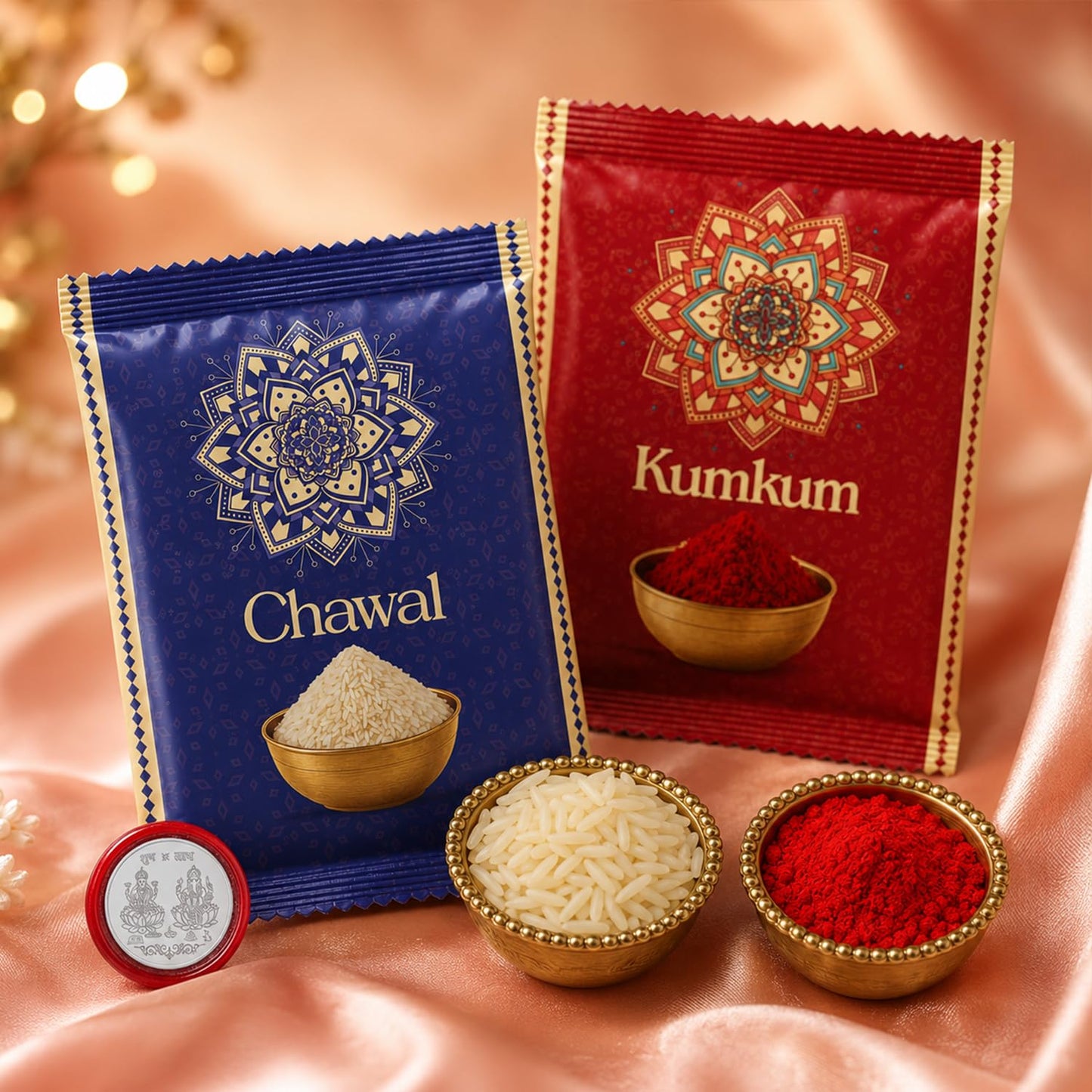 Rakhi for Brother with Chocolate Magic - Raksha Bandhan Gift Set, Pack of 5