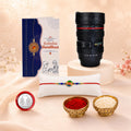 Round Multicolor Rakhi for Brother & Bhaiya with Camera Lens Shape | Pack of 5