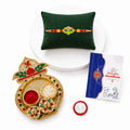 Trishul Multicolor Rakhi for Brother & Bhaiya with Kalash Shape Pooja | Pack of 5