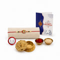 Round Multicolor Rakhi for Brother & Bhaiya with Golden Pooja | Pack of 5