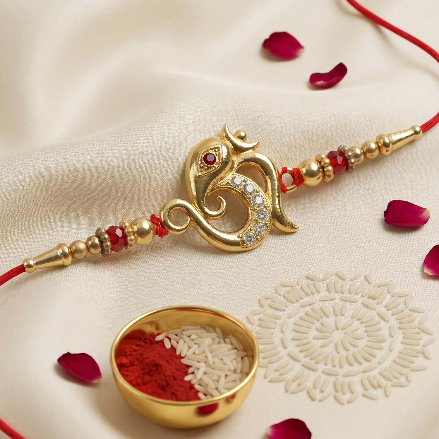 Rakhi for Brother with Butter Scotch 32gm - Raksha Bandhan Gift Set, Pack of 7