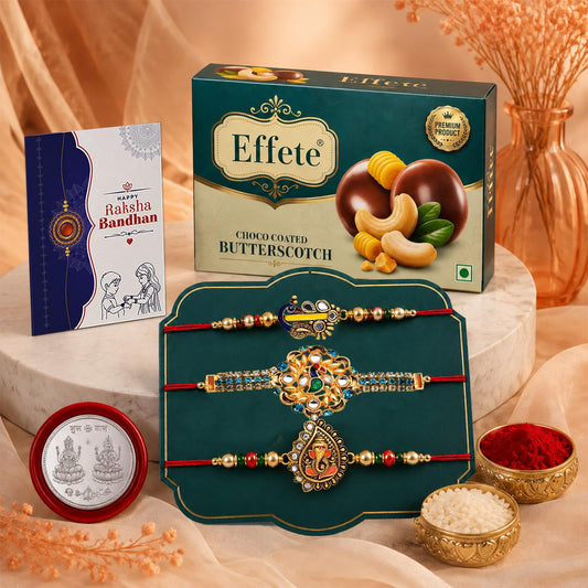 Bird Rakhi for Brother with Chocolate 32gm - Raksha Bandhan Gift Set, Pack of 7