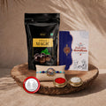 Peacock Rakhi for Brother with Choco Magic Pouch, Coin & Card, Pack of 5 | Trendy