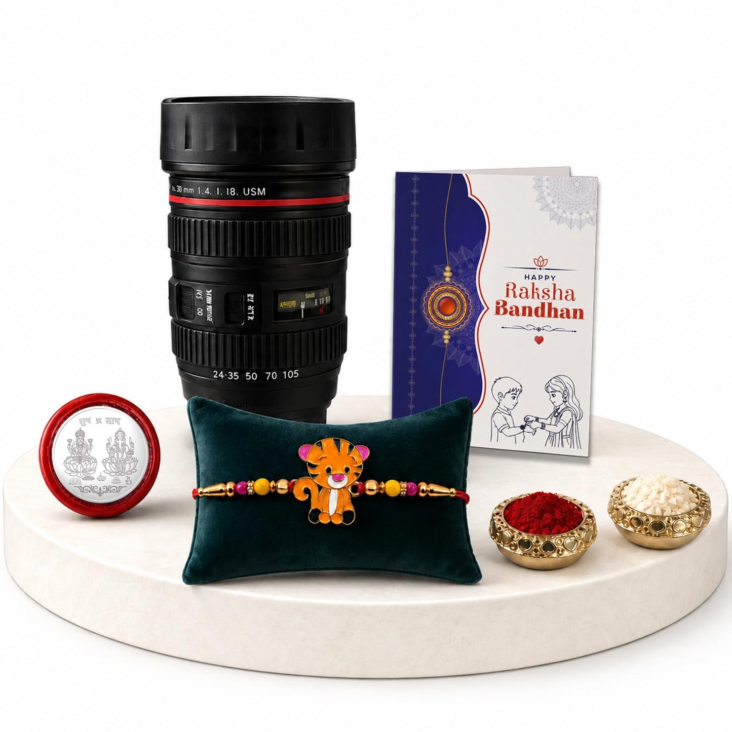 Kids Multicolor Rakhi for Brother & Bhaiya with Camera Lens Shape | Pack of 5