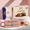 Peacock Round Rakhi Combo - Raksha Bandhan Gift Set