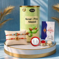 Raksha Bandhan Rakhi Combo – Om Multicolor Rakhi & Choco Gift for Brother