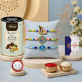 Rakhi for Brother with Butter Scotch 96gm - Raksha Bandhan Gift Set, Pack of 7