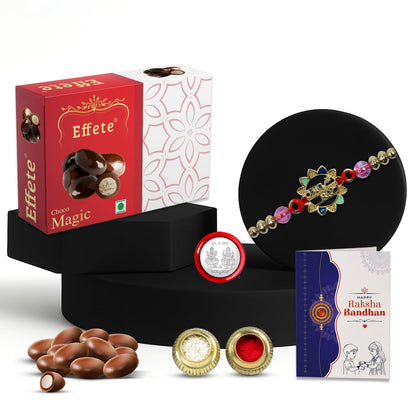 Big Bro Rakhi for Brother with Choco Magic 32gm, Roli Chawal & Card, Pack of 5