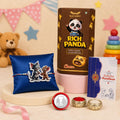 Kids Mouse with Cat Rakhi for Brother with Choco Cream Biscuit 60gm, Pack of 5