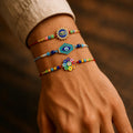 Designer Stylish Multicolor Evil Rakhi for Brother with Roli Tikka | Pack of 6