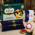 Floral Rakhi for Brother with Chocolate 32gm - Raksha Bandhan Gift Set, Pack of 6
